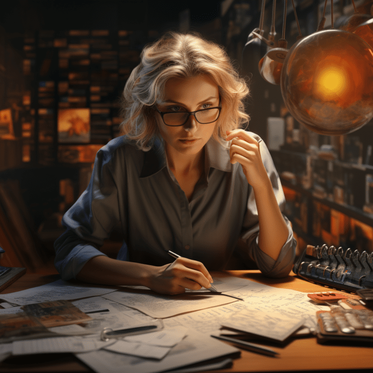Accountant selling